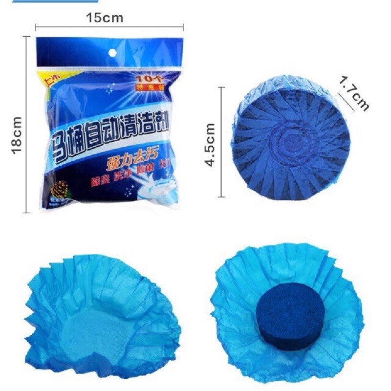 Túi 10 viên thả bồn cầu siêu sạch