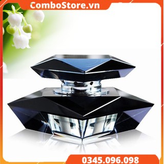 Nước hoa ô tô pha lê vuông đặt taplo cao cấp
