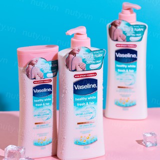 Sữa Dưỡng Thể Vaseline Dịu Mát Sáng Da Healthy White Fresh & Fair Cooling UV Gel Lotion 350ml