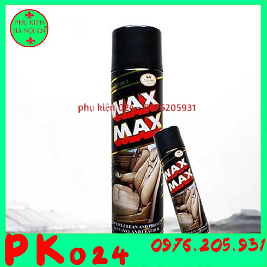 Bình Xịt Đánh Bóng Và Làm Sạch Wax Max, Làm Sạch Nội Thất Ô tô, Đồ Da