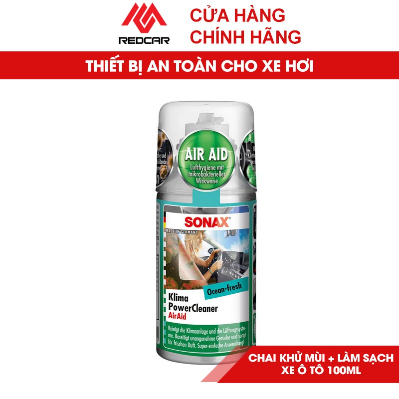 Chai Xịt Khử Mùi Xe Ô Tô -  Chai Hơi Khử Mùi Sonax, Làm Sạch Dàn Lạnh, Làm Sạch Hệ Thống Ô Tô, Có Dạng Hơi 100ML