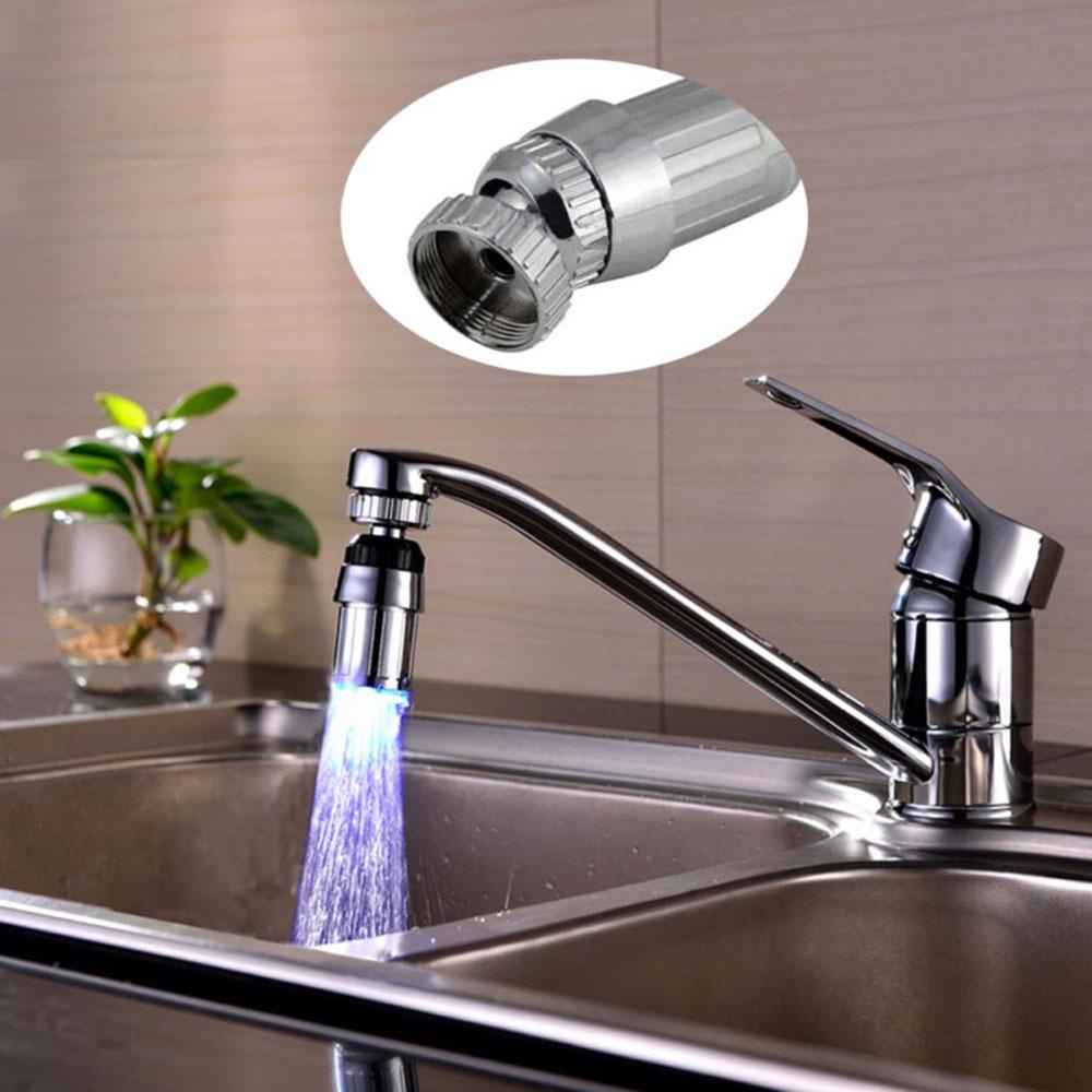Kỳ Diệu 360 Độ° Đầu Vòi Nước Có Đèn LED Tự Động Xoay