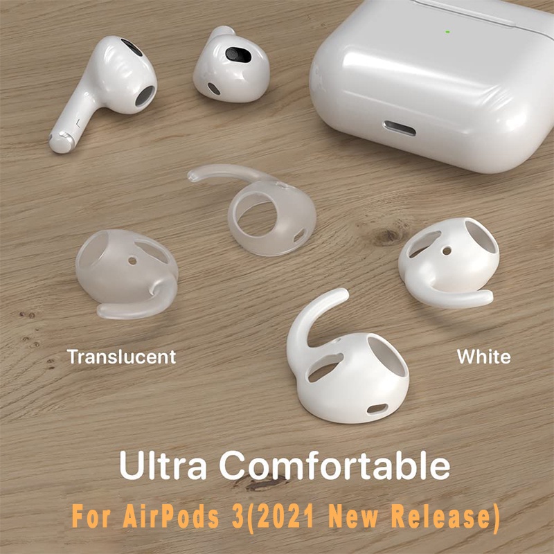[1 Cặp] Nút Cao Su Bọc Tai Nghe Bluetooth AP AirPods 3 Có Sừng Móc Thể Thao