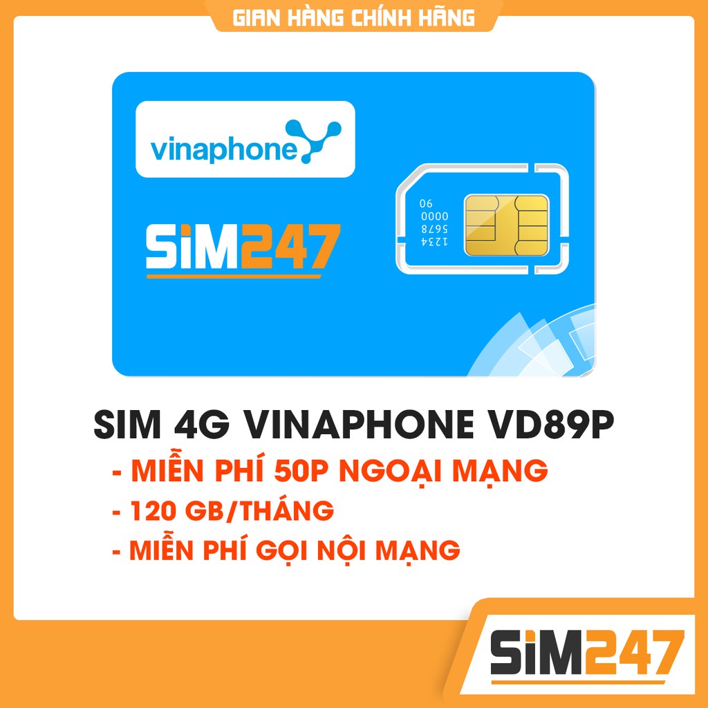 Sim 4G Vina VD89P (VD89Plus )big50y sim vinaphone