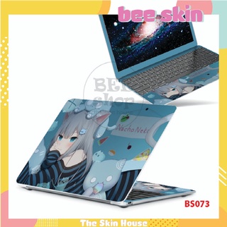 Decal dán laptop BEE SKIN mẫu Cute Girl cho máy tính xách tay