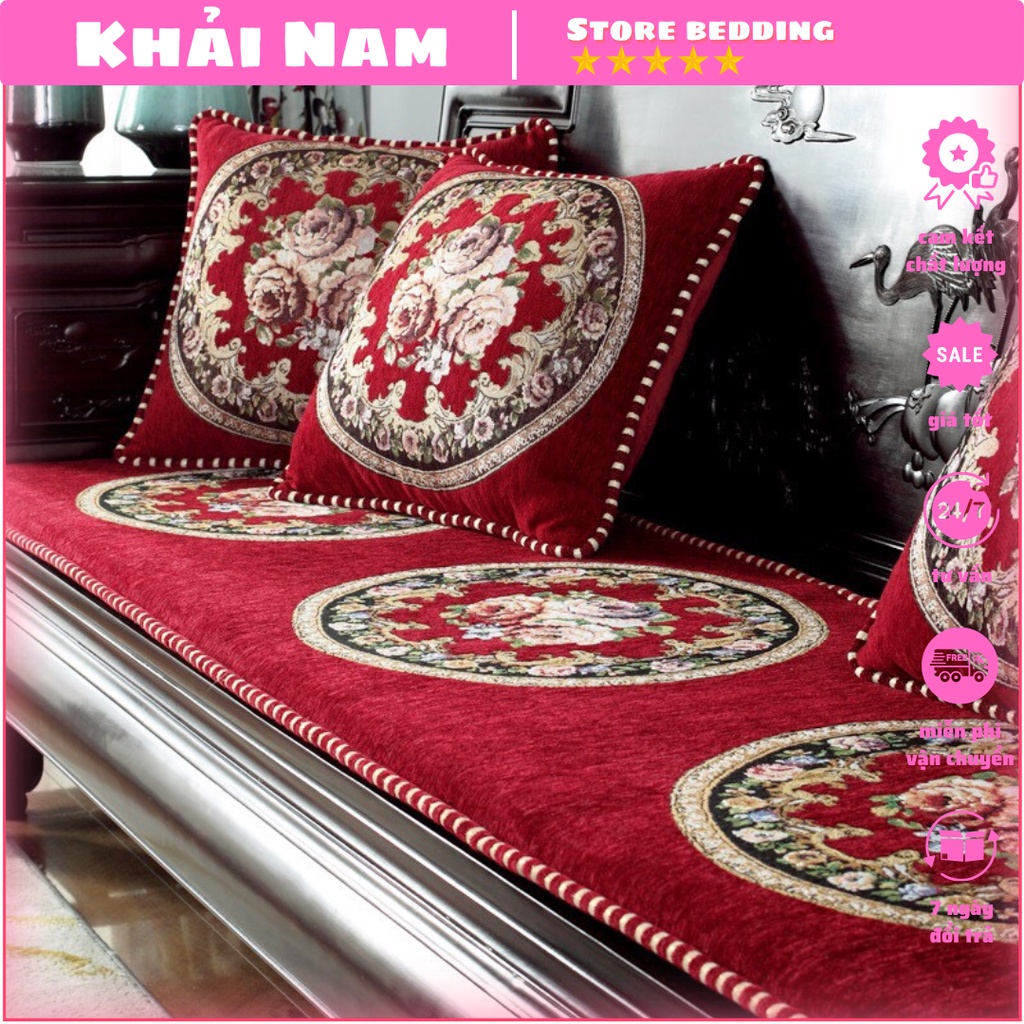 Thảm trải ghế tây âu cao cấp , đệm ghế sofa nhập khẩu mẫu mới 2022