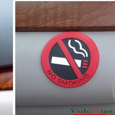 Logo No Smoking dán taplo xe hơi