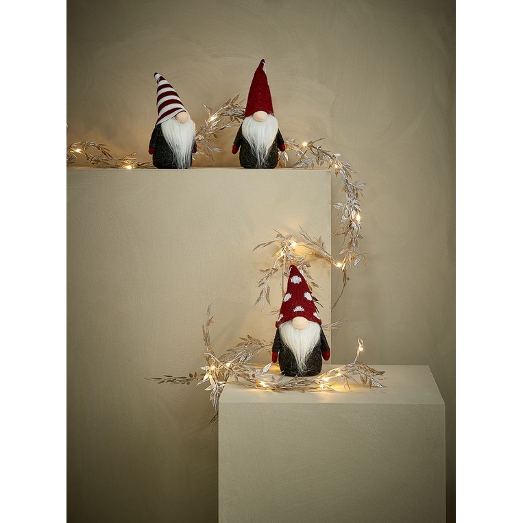 Thần lùn giáng sinh | JYSK Bond | polyester/cát | xám/đỏ/trắng | DK7xH15cm