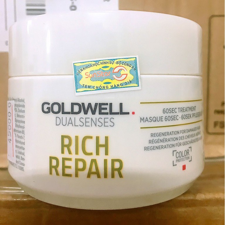 🇩🇪Goldwell🇩🇪 Mặt nạ siêu chăm sóc 60s Goldwell DUALSENSES Rich Repair 200ml