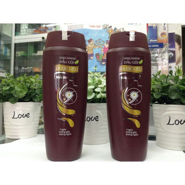 Dầu Gội Dược Liệu Thái Dương 7 (chai), giúp ngăn ngừa rụng tóc, 7 ngày không gầu, không ngứa, mang lại tóc suôn mượt