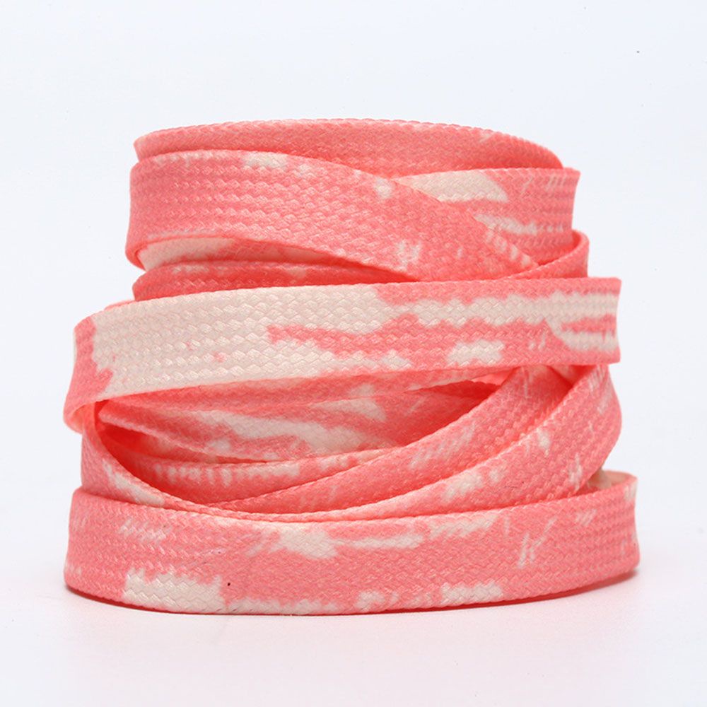 Cặp dây giày thể thao vải canvas dẹt nhuộm màu sắc sáng tạo 9mm 1-1.8m