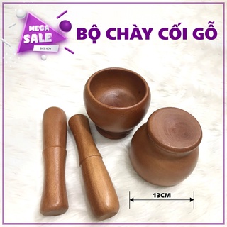 Bộ chày gỗ cao cấp, an toàn vệ sinh, dễ sử dụng, làm sạch retro68