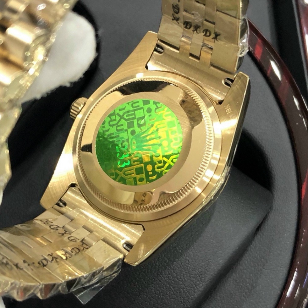 Đồng Hồ Nam RoLex Sapphire R022 Mặt VÀNG Máy Pin Nhật Chống xước Tuyệt Đối