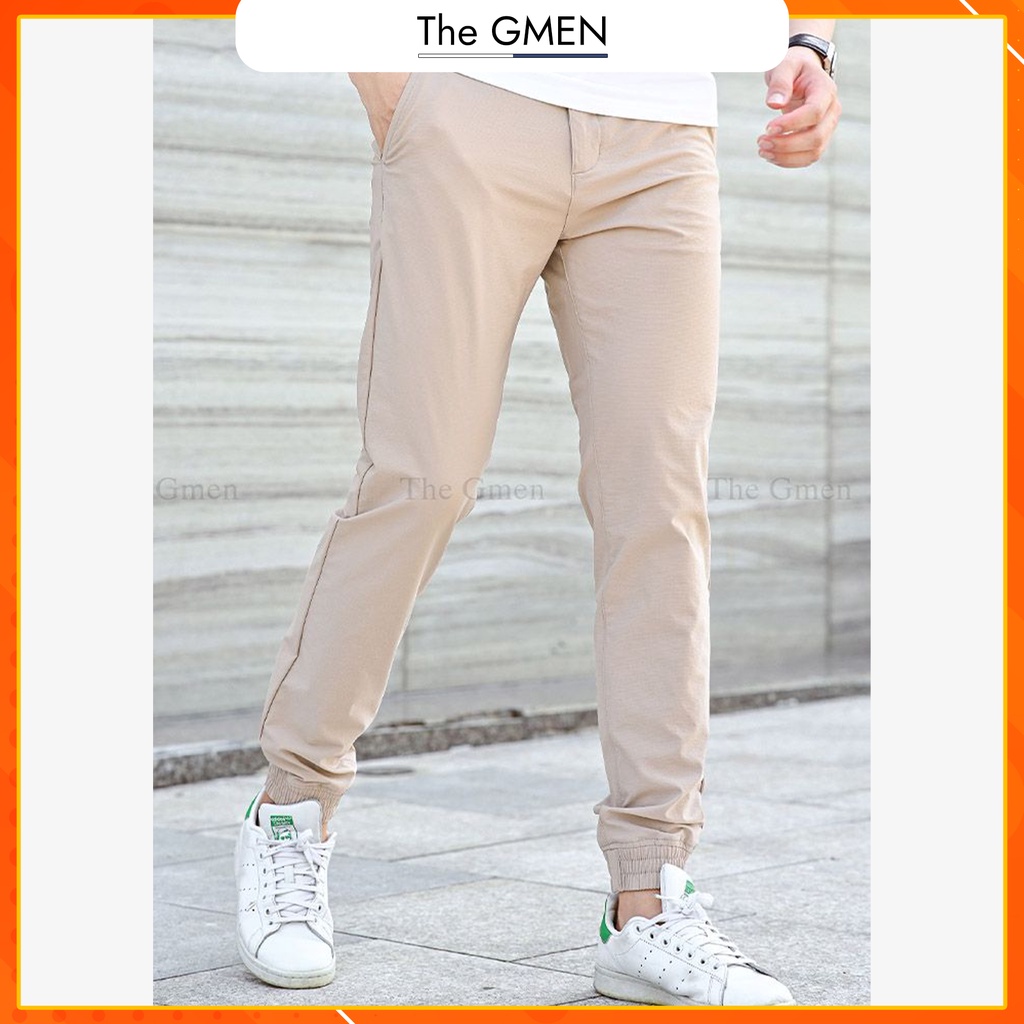 Quần jogger nam The GMEN Refreshed Jogger chất liệu kaki gió co giãn, sợi vải mát lạnh