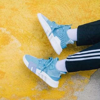 (FULL BOX) Giày Thể Thao Sneaker EQT Xanh Dương Kẻ Trắng