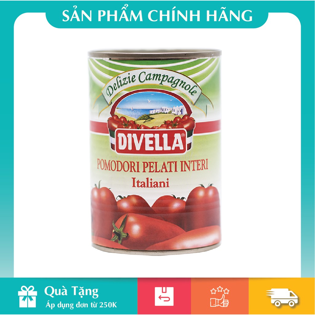 Cà Chua Bóc Vỏ Divella Hộp 400g