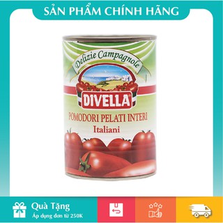 Cà chua bóc vỏ divella hộp 400g