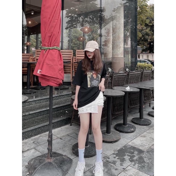 Áo Thun  Form Rộng Tay Lỡ Nam Nữ Ulzzang Hot Phông  Ngắn Tay Lỡ In Hình Kute Phong Cách Vintage 3158 Cá Tính