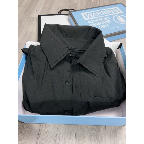 Sơ mi lụa đen dáng rộng Sơ mi trắng đen dáng thụng chất lụa