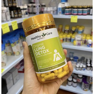 Viên uống giải độc phổi Healthy Care Original Lung Detox 180 viên