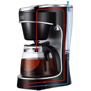|THW| Máy pha trà và cà phê 2 trong 1 tiện dụng hẹn giờ pha