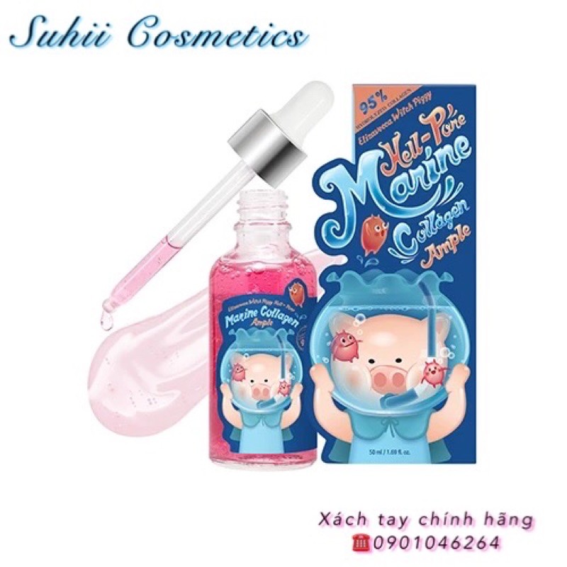 Serum Collagen Căng Bóng Da Elizavecca Witch Piggy Hell Pore Marine Collagen Ampoule