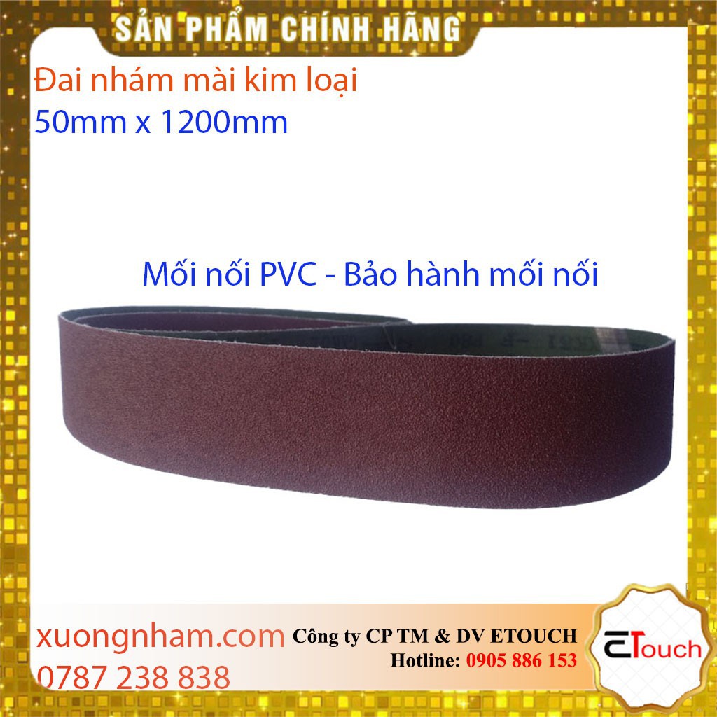 Đai Nhám - Nhám vòng 50mm x 1200mm, đai nhám vòng mài kim loại, cao su, gỗ