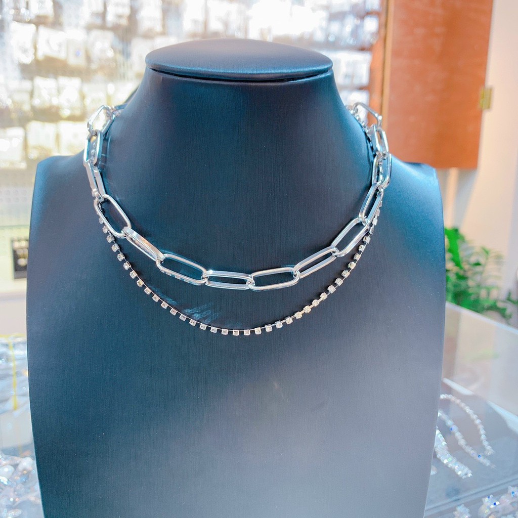 Choker - Vòng Cổ Nữ Đính Đá Hình Ngôi Sao Thương Hiệu Cao Cấp