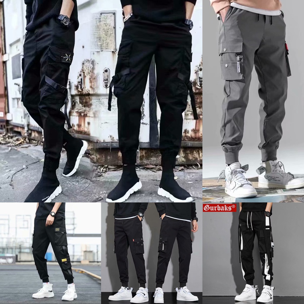 Quần Dài Dáng Suông Nhiều Túi Có Dây Rút Dễ Phối Đồ Thời Trang Cho Nam Size S-5XL