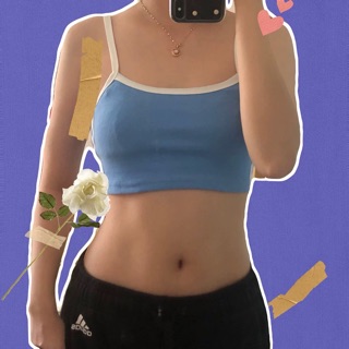 Áo croptop 2 dây dáng ngắn