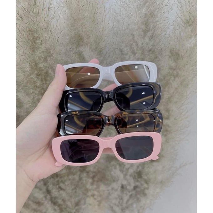 Kính vuông cho bé - Kính mắt nhiều màu xinh xắn chống tia cực tím UV400 cho bé trai bé gái kiểu dáng Hàn Quốc