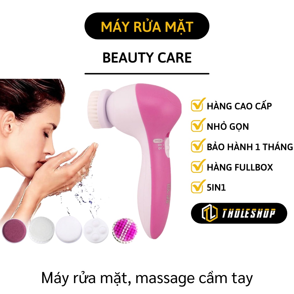 Máy rửa mặt Beauty Care massage nhiều đầu chăm sóc da mặt làm cho làn da mịn màng - Làm sạch sâu 2200
