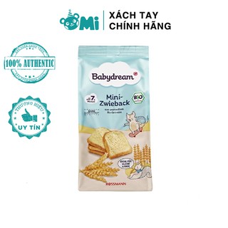 Bánh Mì Hữu Cơ Babydream Bio Mini Vị Lúa Mạch - 7m+