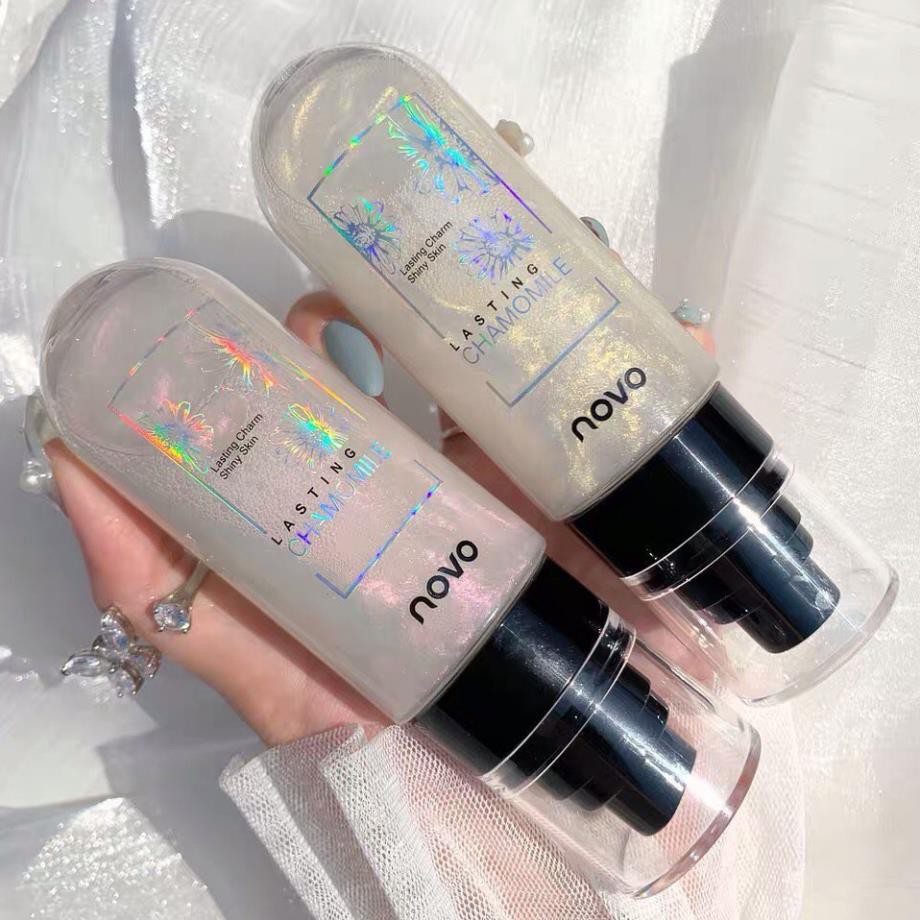 🌸Xịt khoá lớp makeup giữ lớp nền lâu trôi NOVO CHAMOMILE có nhũ mịn lấp lánh siêu cute | BigBuy360 - bigbuy360.vn