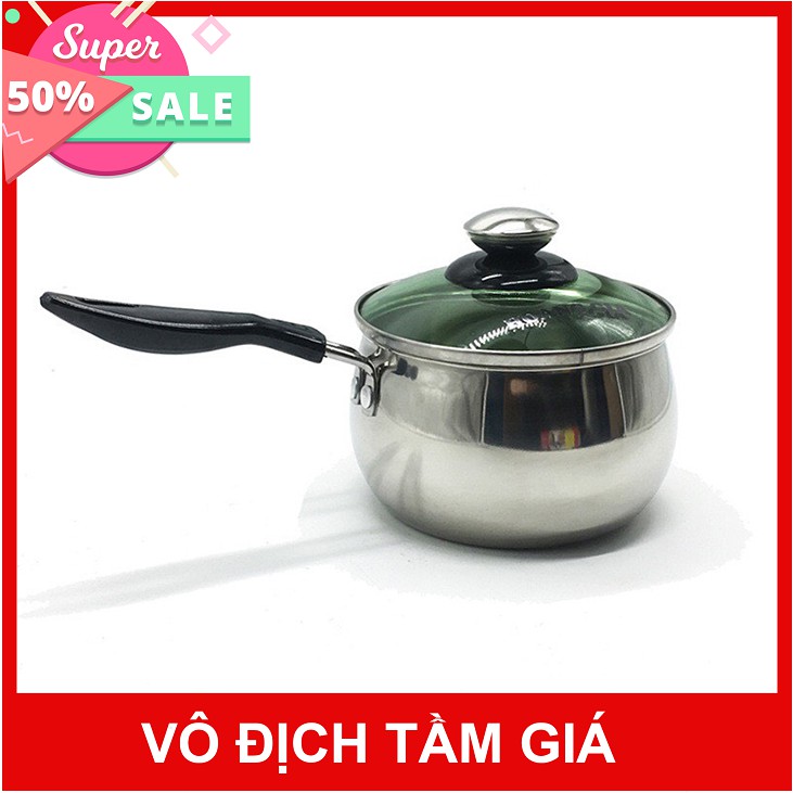 Nồi nấu bột , nấu cháo inox cho bé , đáy 2 lớp cao cấp ⚡️𝐌𝐢𝐞̂̃𝐧 𝐏𝐡𝐢́ 𝐒𝐡𝐢𝐩⚡️