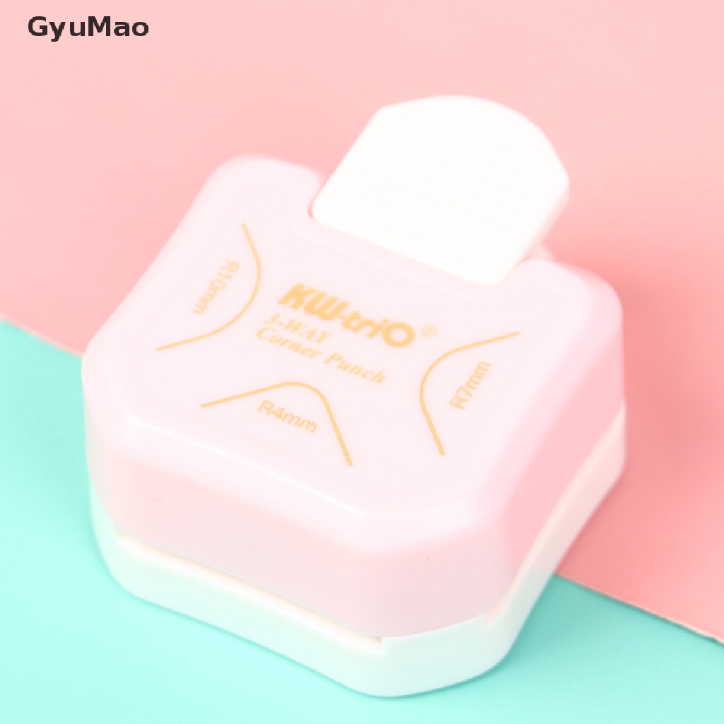 [cxGYMO] Mini Corner Rounder Punch 3 Way Corner Cutter DIY Round Edgers Trimmers  HDY