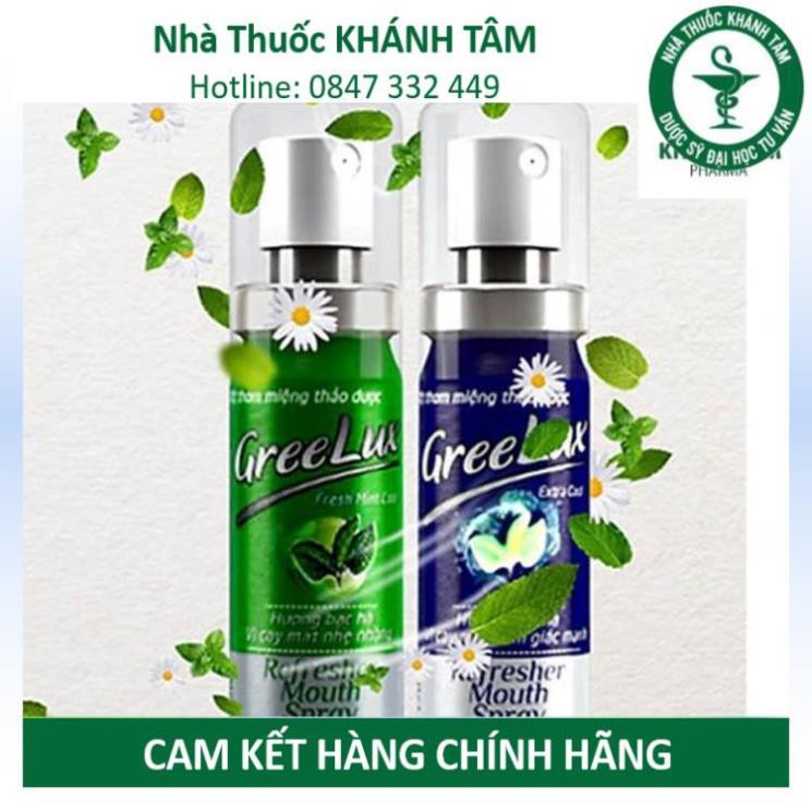 Xịt Thơm Miệng Thảo Dược GREELUX [Chai 12ml] Extra Cool / Fresh Mint Cool [Grelux] _Khánh Tâm ! !