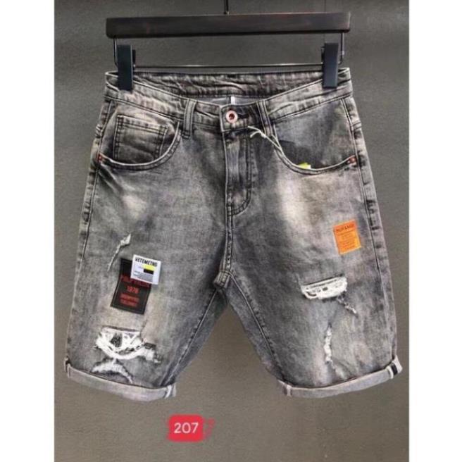 Quần short jean nam đen xám, quần jean ngắn chất bò cao cấp SJ241 - Maxpingvn ⚡ ! Xịn