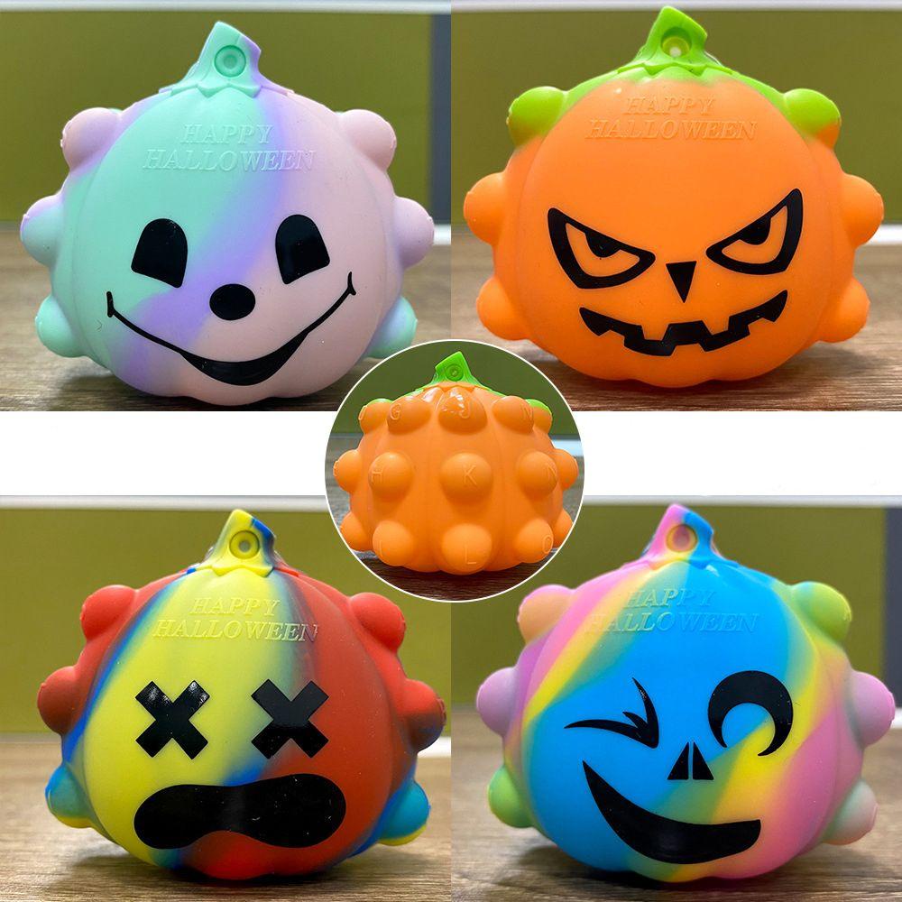 YIYU Con Quay Đồ Chơi Fidget Spinner HìNh Quả Bí Ngô Halloween BằNg Silicon MềM MạI GiúP GiảM Stress