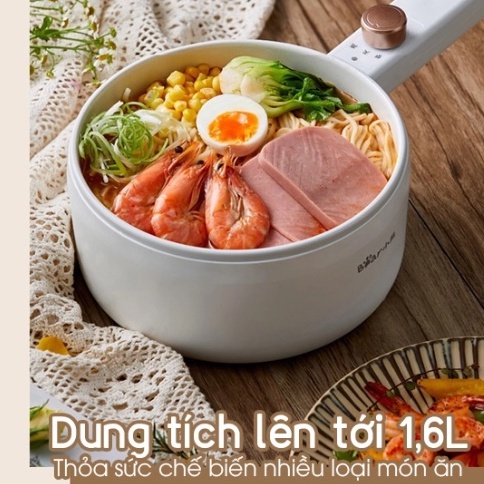 Nồi Lẩu Điện Đa Năng Chống Dính Gốm Bear DRG-E15P6 Chính Hãng