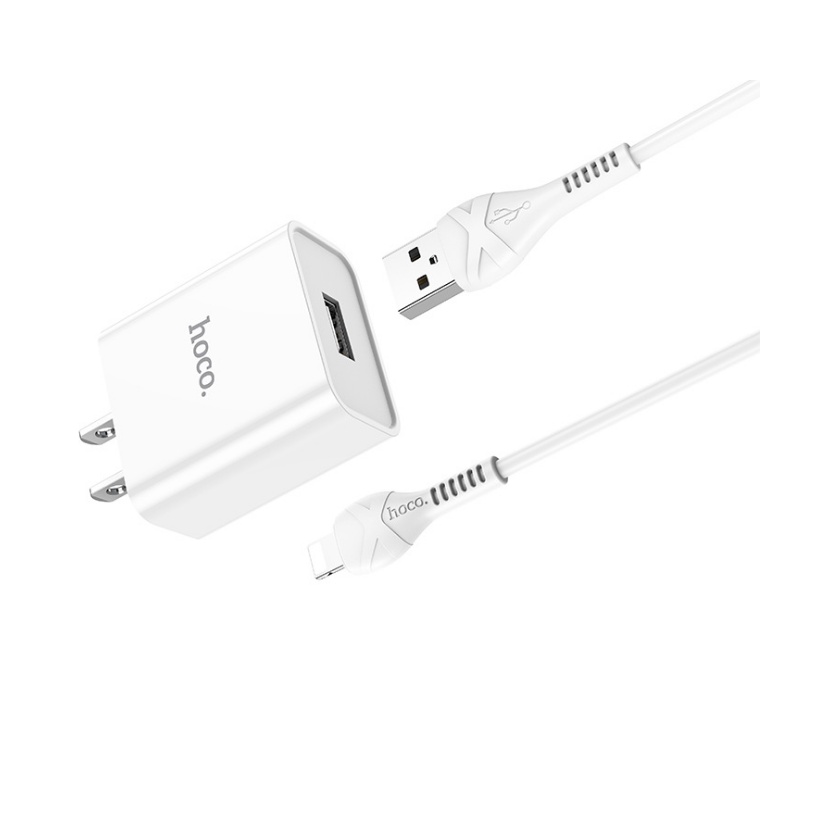 Củ sạc nhanh Hoco C81 2.1A - Ổn định dòng điện - Tương thích mọi thiết bị - Hàng chính hãng, bảo hành 12 tháng