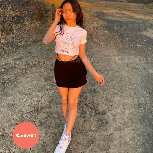 Áo croptop trắng thêu gấu cute bear thun gân dễ thương đáng yêu phong cách thời trang nữ freesize carrotxinhdep (22)