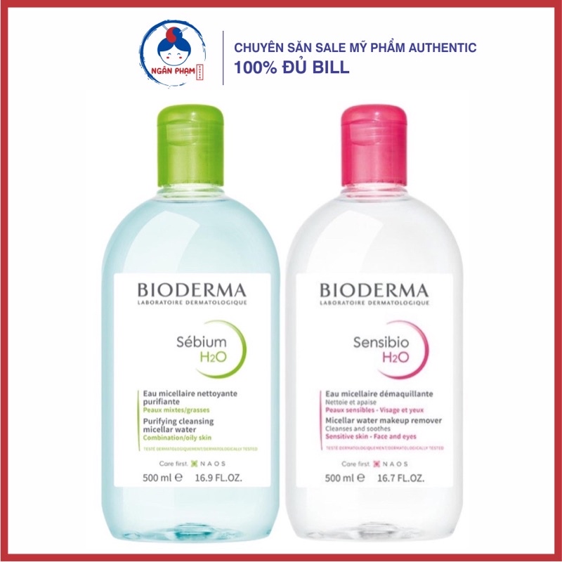 [ Bill Pháp] Tẩy trang Bio 500ml