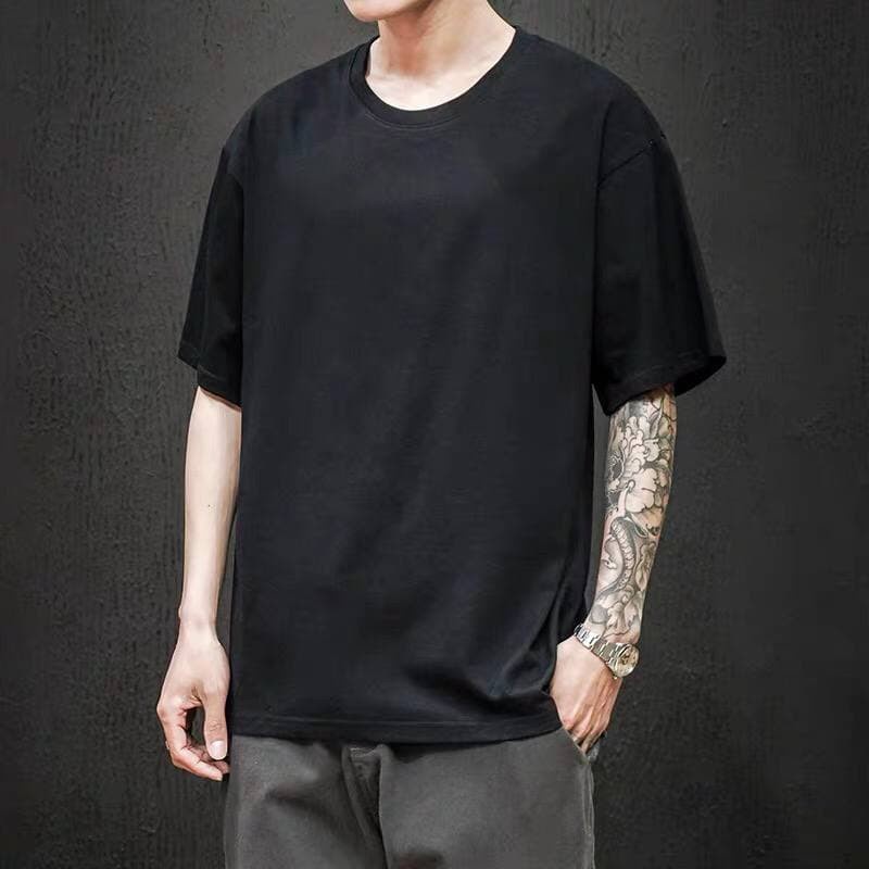 Áo thun, Áo phông Unisex Maltrik Basic phông trơn nam nữ oversize chất liệu cotton cao cấp có size đến 135kg