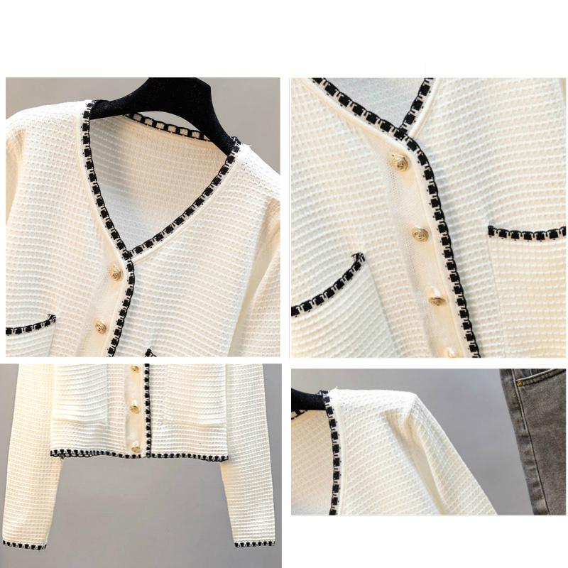 Áo Khoác Cardigan Dệt Kim Tay Dài Vải Lụa Mát Thời Trang