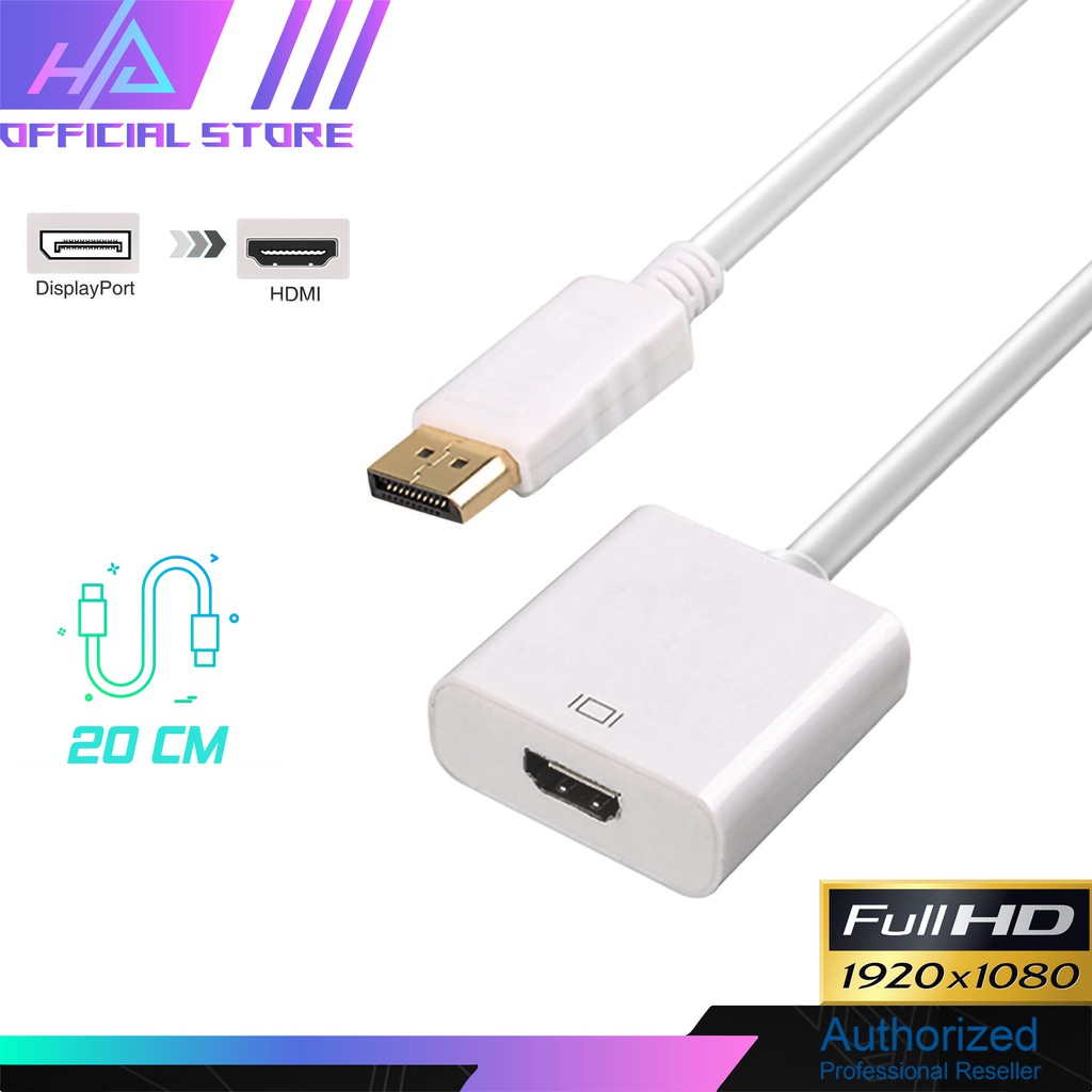 CÁP DP to HDMI chuyển đổi DISPLAY PORT TO HDMI