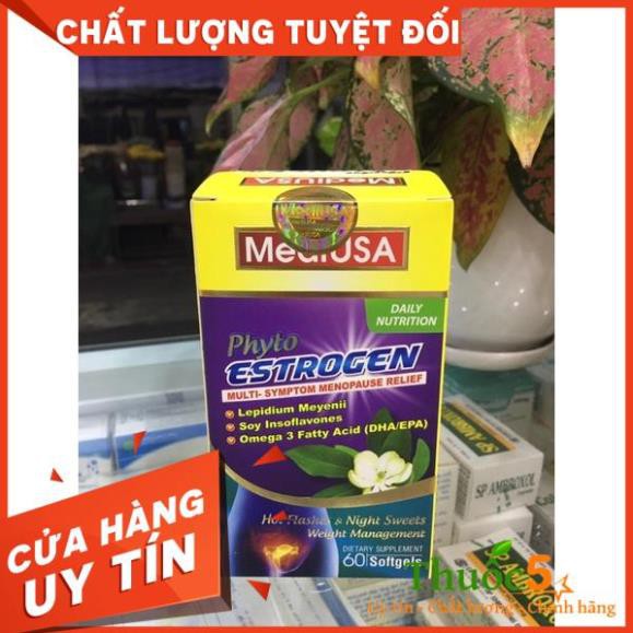 MediUSA Phyto Estrogen bổ sung nội tiết tố, giúp da đẹp, căng mịn 60v