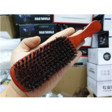 Chổi Phủi Tóc Cán Gỗ Bản To, Cây Phủi Tóc Barber Lông Mềm Vừa Phủi Siêu Sạch. (Ảnh Thật)