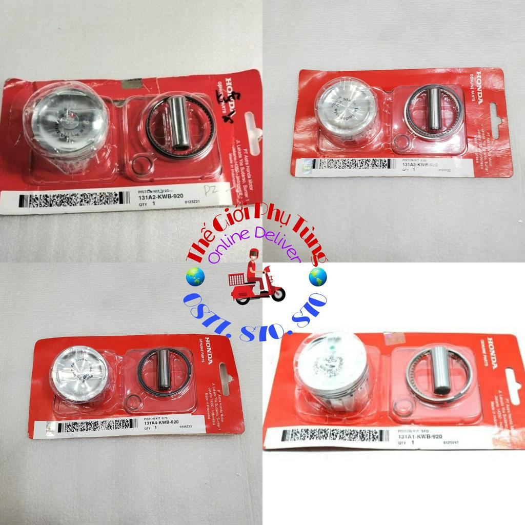 Piston bạc Wave S 110 zin Honda Indonesia - 131A1-KWB-920/ 131A2-KWB-920/ 131A3-KWB-920/ 131A4-KWB-920