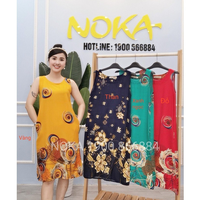 Váy lanh lụa chất mát V2